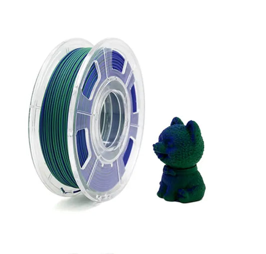 PLA MATTE BICOLOR VERT/BLEU FONCÉ 1KG 1,75 mm Jimprime3d